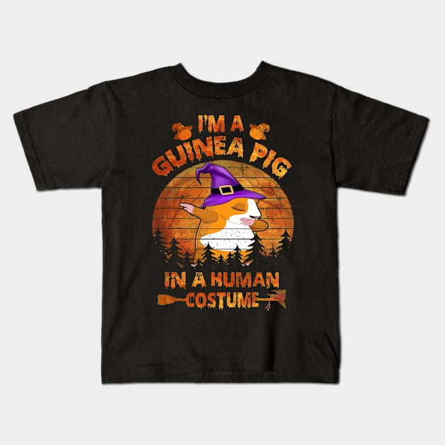 Guinea Pig Halloween Costumes (4) Kids T-Shirt by Uris